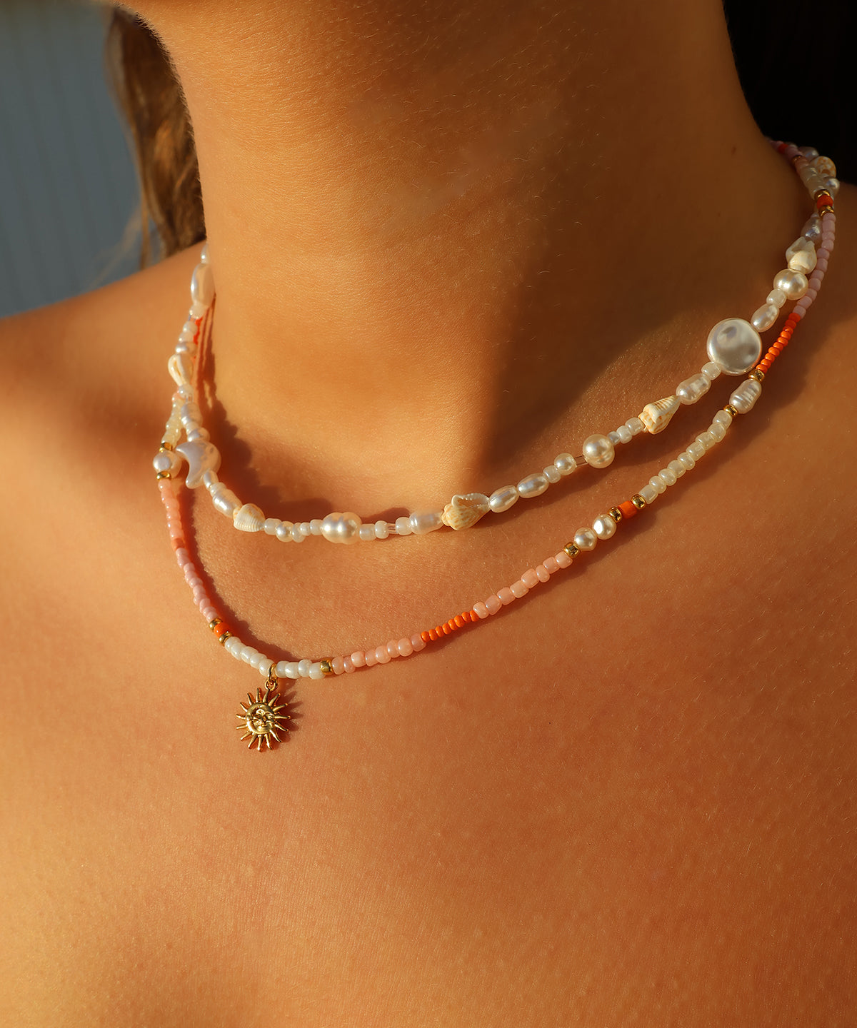 Pearly Moon Halsband