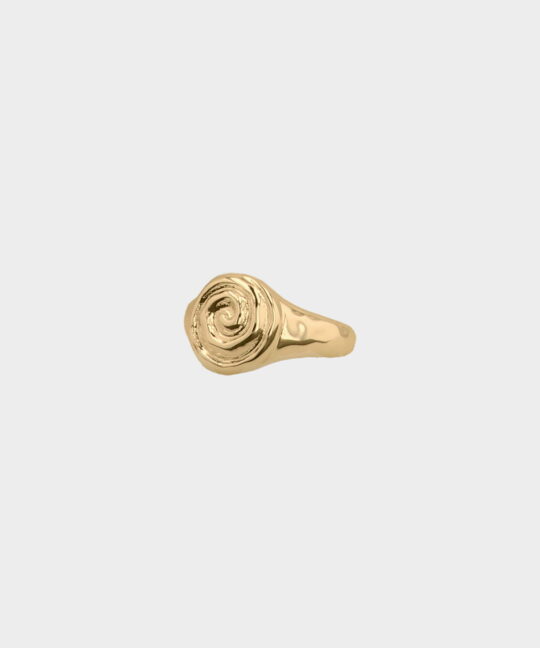 swirl ringar guld